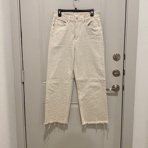 Cream H&M “dad” jeans.